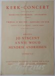 ANONYMOUS, - Concert poster "Kerk-concert onder auspicien van Nederlands Volksherstel - Afd. Haarlem"