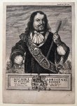 Anonymous Artist after Bloteling, Abraham (1640-1690) - Antique print, etching | Portrait of Michiel de Ruyter (1607-1676) - After A. Bloteling, published 1676, 1 p.
