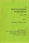 Terricabras, Josep-Maria (ed.) - A Wittgenstein Symposium (Girona, 1989).