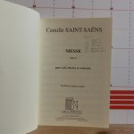 Saint Saens, Camille - Saint Saens, messe opus 4 - pour soli,  choeurs et orchestre - partition chant et orgue