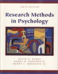 Elmes, David G., Barry H. Kantowitz & Henry L. Roediger III - Research Methods In Psychology (Sixth Edition), 464 pag. hardcover, gave staat