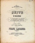 Lachner, Franz: - Suite in vier Sätzen. Für Piano-Forte zu 4 Händen eingerichtet. Op. 113