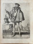 Christoffel van Sichem (1546-1624) and Karel van Sichem (c. 1575-active 1604) - [Antique print, engraving, gravure] Portrait of Luis de Requesens.