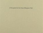 (FitzGerald, Edward). - A keepsake for the Omar Khayyám Club. (FitzGerald, Edward). - A keepsake for the Omar Khayyám Club.