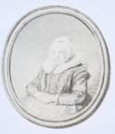 Captain William Baillie (1723-1810) after Gerard Dou (1613-1675) - Antique print, counterproof | Portrait of the mother of the painter, published 1775, 1 p.