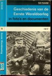 Dollinger, Hans  met inleidende overzichten van  Mr . G.B.J. Hilterman.  met heel veel zwart wit foto's - Geschiedenis van de Eerste Wereldoorlog in foto's en documenten - 5e deel 1917 ..  Op het omslag : Duitse krijgsgevangen