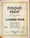 Coleridge-Taylor, Samuel: - Petite suite de concert for pianoforte
