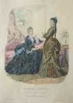  - La mode illustrée Originele litho Toilettes de Mme Fladry