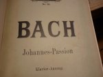 Bach; J. S.  (1685-1750) - Johannes-Passion Oratorium; BWV 245; fur soli, chor; SATB (Klavierauszug von Gustav Rosler)