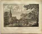 J. Bulthuis, K.F. Bendorp - Antieke prent Zeeland: De Kerk te Kruiningen.