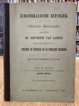 SOUTH AFRICA. - Zuidafrikaansche republiek: officiëele bescheiden betreffende de Conventie van Londen gesloten 27 Februari 1884 tusschen de republiek en de Engelsche regeering en wat haar voorafging en volgde Met oorspronkleijke kaart [vouwkaart in kleur]