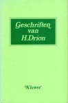 Drion, H. - Geschriften van H. Drion.