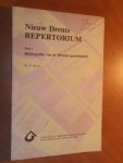 Brood, P. Mr. - Nieuw Drents repertorium deel 1. Bibliografie van de Drentse geschiedenis.