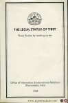 Wilmer / Cutler / Pickering / Michael van Walt van Praag - The Legal Status of Tibet. Three Studies by Leading Jurists