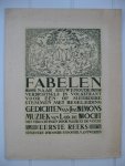 Simons, Jozef (tekst), Vocht, Lodewijk de (muziek) - Fabelen naar eeuwenoude verdichtsels in volkstrant voor één- of meerdere stemmen met begeleiding. Eerste, tweede en derde reeks.