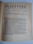  - Palestine, Revue Internationale paraissant dix fois par an