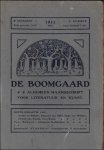 DE RIDDER, ANDRE (red.)/ VAN OFFEL, EDMOND (red.)/ VAN HECKE, GUST (red.)/ VAN WALDEN, HUGO (red.)/ VAN HECKE, FIRMIN (red.)/ KENIS, PAUL (red.). - DE BOOMGAARD.1911, nummer 5 mei. jaargang 2