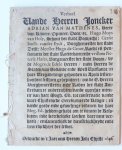 Van Mathenesse a.o. - Pamphlet. Verhael vande heeren joncker Adrian van Mathenes (...)... Meester Hugo de Groot, enz. by ... De Staten van Hollandt... gedeputeert, om de E. Heeren Burghemeesteren ende Raden der stadt Amsterdam te onderrichten vande oprechte intenti...