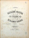 Godard, Benjamin: - Deuxième Mazurk pour Piano op. 54. A 2 mains Godard, Benjamin: - Deuxième Mazurk pour Piano op. 54. A 2 mains