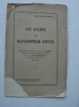 NEDERBURGH, I.A., - De kerk als maatschappelijk geweten. Bedenkingen tegen Prof. Dr. G.J. Heering`s betoog hierover.
