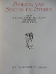 Dam van C.F, Elias E - Spiegel van straten en steden, met tekeningen van Anton Pieck