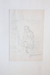 Jacob Taanman (1836-1923) - [Modern drawing] Woman seated (probably) sewing, ca. 1900, 1 p.