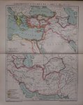 antique map (kaart). - Diadochenreiche in der Mitte des 3. Jahrh. v. Chr.