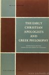 TIMOTHY, H.B. - The early christian apologists and greek philosophy. Exemplified by Irenaeus, Tertullian and Clement of Alexandria.