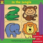Geen specifieke auteur - In the jungle 4 board books and a 6-pce puzzle