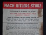 Geallieerd strooibiljet - Nach Hitlers Sturz