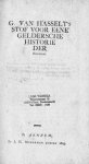 G. van Hasselt - G. van Hasselt's stof voor eene Geldersche Historie der Heidenen