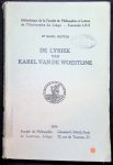Dr. Math. Rutten - De lyriek van Karel Van de Woestijne
