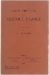 Anatole France G Lanson - Pages choisies de Anatole France