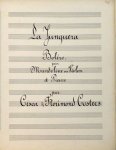 Costers, César & Florimond: - [Musikmanuskript d. Zt.] La Junguera / Boléro / pour / mandoline ou violon / et piano / par / César & Florimond Costers