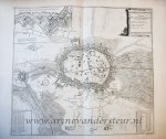 attributed to Peter van Call II (1688-1737) - [Antique print, etching] Map of the Siege of Douai in 1710 (Spanish Succession War), published 1729.