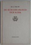 Touw H C - De burgerlijkheid der kerk