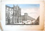  - [Vue d'Optique, optica, Roma] L'Eglise de St. Carlin aux quatre fontaines a Rome (Barok kerk San Carlo alle Quattro Fontane), published ca 1750-1800, 1 p.