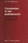 Holterman, T. - Constanten in het publiekrecht met het oog op besturen