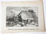 Visscher, Claes Jansz (1586/87-1652) after Bloemaert, Abraham (1566-1651) after Bolswert, Boëtius Adamsz. (ca. 1580-1633) - [Original etching/ets] A farm /Een boerderij.
