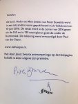 Buwalda, Peter,  Tekenwerk Paul van der Steen. dubbel GESIGNEERD - De kurk. Nader tot Mart Smeets.