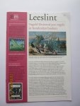 Boerma, Aafke (e.a.) (eindredactie) - Leeslint. Een halfjaarlijkse uitgave van Museum Meermanno / Huis van het Boek. Beschikbaar losse nrs: 33 • 35 • 37 • 40 • 44 • 46 •