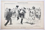 Braakensiek, Johan (1858-1940) - [Original lithograph/lithografie by Johan Braakensiek] Koning Edward VII in Frankrijk, 3 Mei 1903, 1 pp.