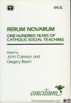 Gregory Baum - John Aloysius Coleman(editors) - Rerum Novarum a Hundred Years of Catholic Social Teaching. Concilium 1991/5