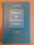 Smits,ds.C. - Wateren die uit Libanon vloeien.Tien preken.