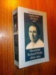 ETTY, ELSBETH, - Liefde is heel het leven niet. Henriette Roland Holst 1869-1952.
