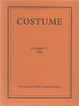 Diversen - Costume  The Journal of the Costume Society Number 33