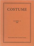 Diversen - Costume  The Journal of the Costume Society Number 33