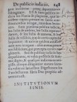 Justinianus - Institutionum, sive elementorum, libri quatuor