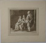 NOORDE, CORNELIS VAN, - Interior with family