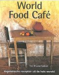 Caldicott , Chris . & Carolyn Caldicott . [ isbn 9789058971531 ] inv 3316 - World Food Cafe . ( Vegetarische recepten uit de hele wereld  . ) is een verzameling van verukkelijke vegetarische recepten en boeiende reisverhalen waarin beschreven wordt hoe de recepten ontdekt zijn. -